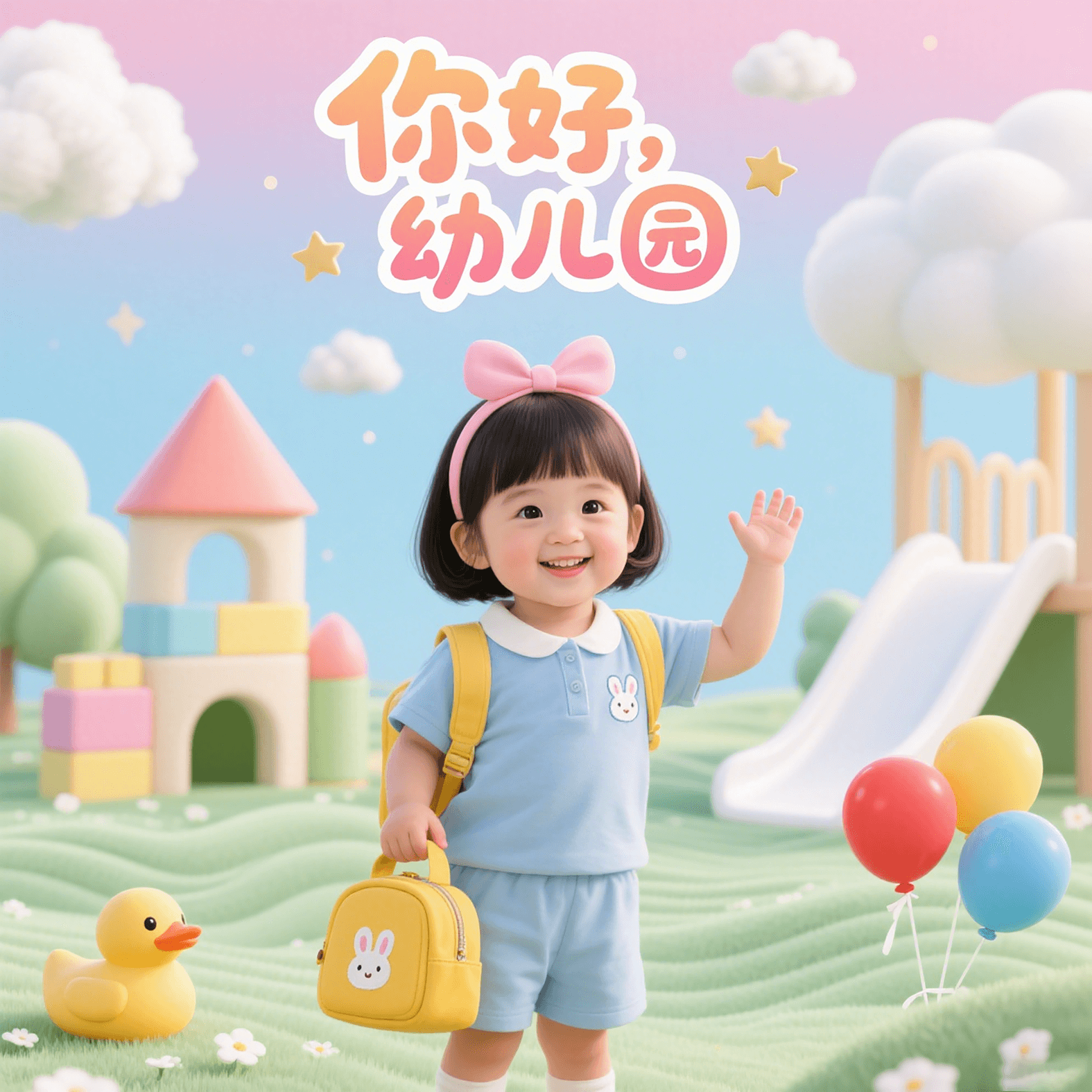 《你好，幼儿园》绘本封面