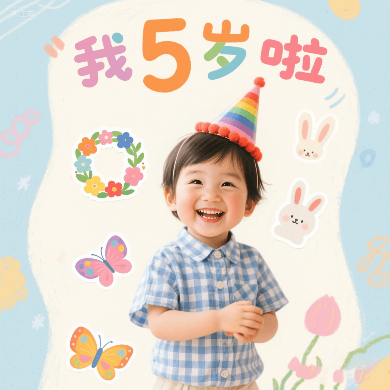 《我5岁啦》绘本封面