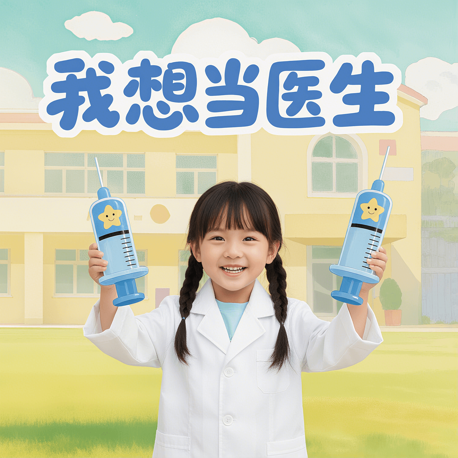 《我想当医生》绘本封面