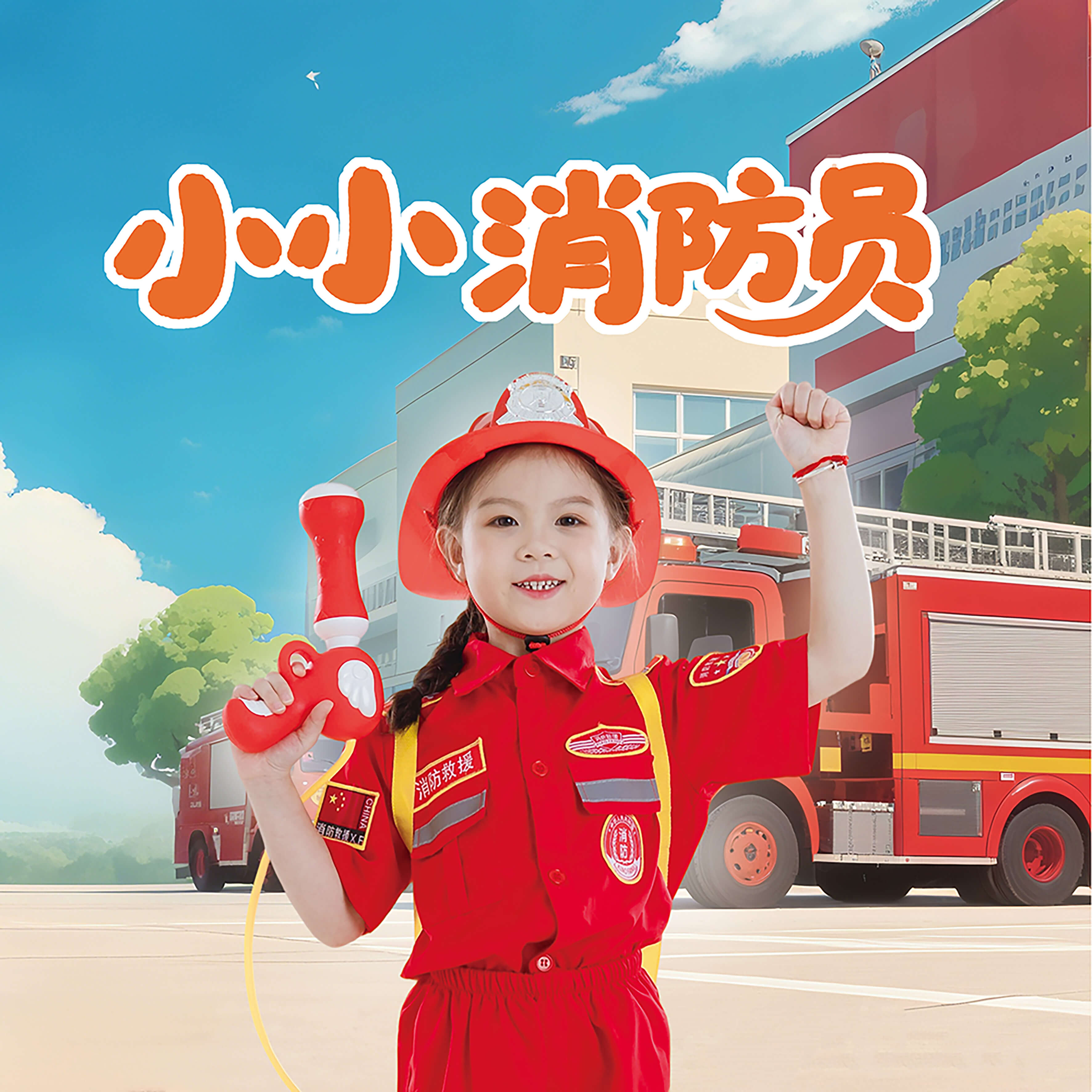《小小消防员》绘本封面