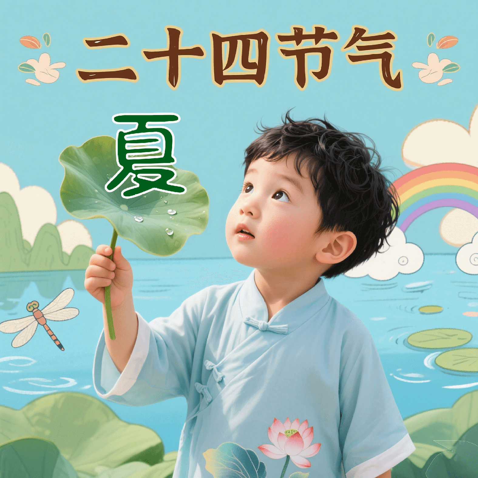 《二十四节气·夏》绘本封面